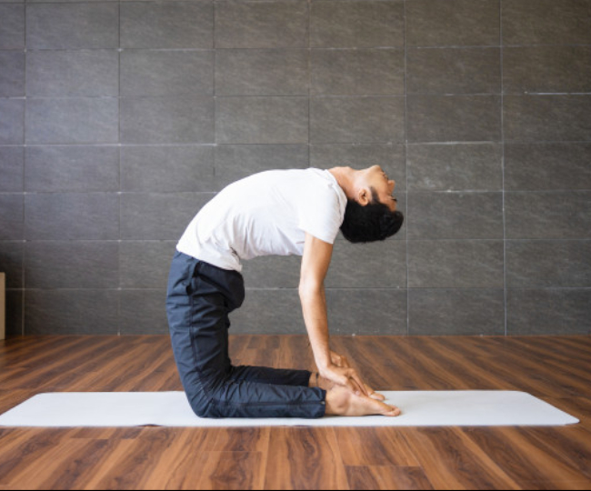 उष्ट्रासन (Camel pose) Pic credit- Freepik